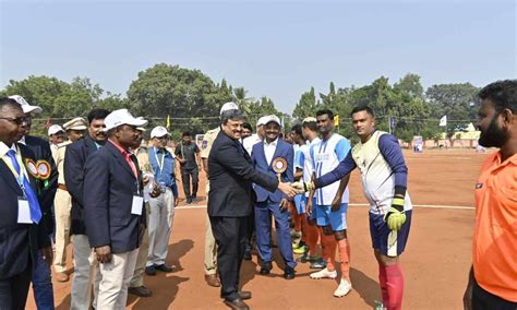 Kothagudem: Coal India football Coal India football tourney kicks off