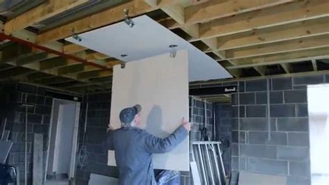 Plasterboard Ceiling Installation - Installation Of Gypsum Plasterboard Ceilings - Cutting ...