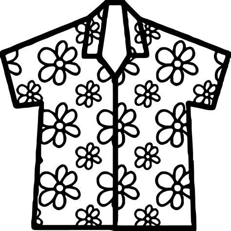 Hawaiian Shirt Drawing | Free download on ClipArtMag