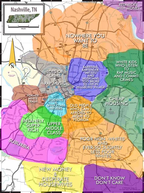 Took the earlier post as a challenge to make my own Nashville Map. Is this more accurate, or ...