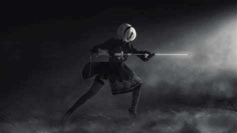 Desktop Wallpaper Nier: Automata, Video Game, 2b, Cosplay, Hd Image ...