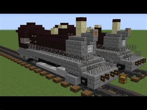 Minecraft Steam Train Tutorial - YouTube