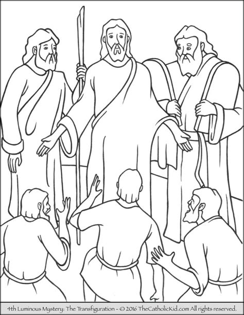 Luminous Mysteries Rosary Coloring Pages - The Catholic Kid