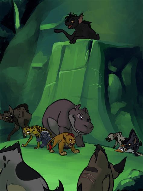 a pack of hyenas vs the lion guard by YokuImmobylen on DeviantArt