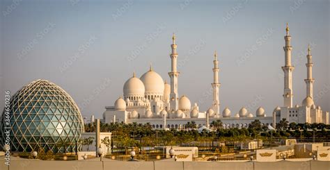 Sheikh Zayed Grand Mosque in Abu Dhabi, the capital city of United Arab ...