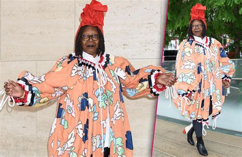 Whoopi Goldberg Wears Crazy Outfit Red Hat New York