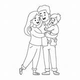 2400  Family Coloring Ilustraciones de Stock Gráficos Vectoriales sketch template