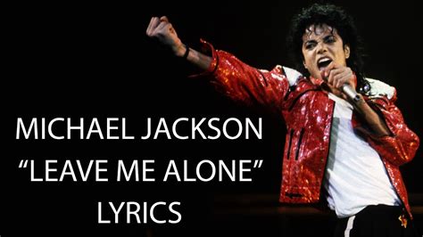 Michael Jackson - Leave Me Alone (LYRICS HD) Chords - Chordify