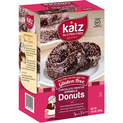 Katz Gluten Free Chocolate Frosted Sprinkle Donuts - Walmart.com ...