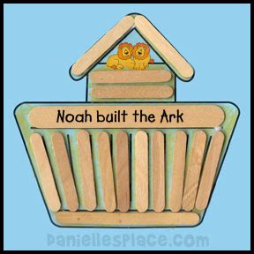 Noah’s Ark Craft Stick Activity Sheet - Printable Craft Patterns