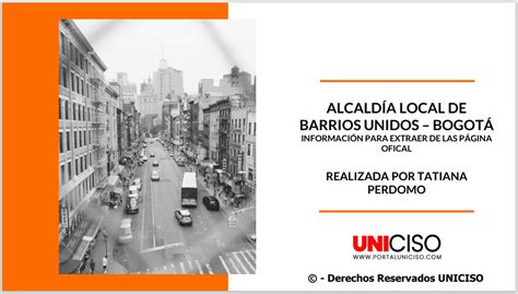 ALCALDÍA DE BARRIOS UNIDOS ⋆ Portal Uniciso