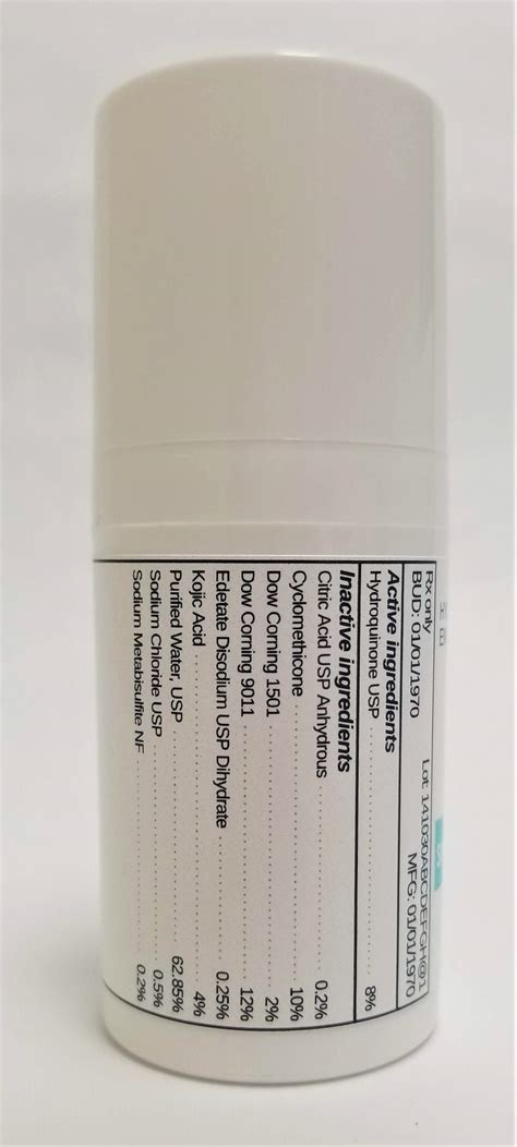 HYDROQUINONE 8% emulsion