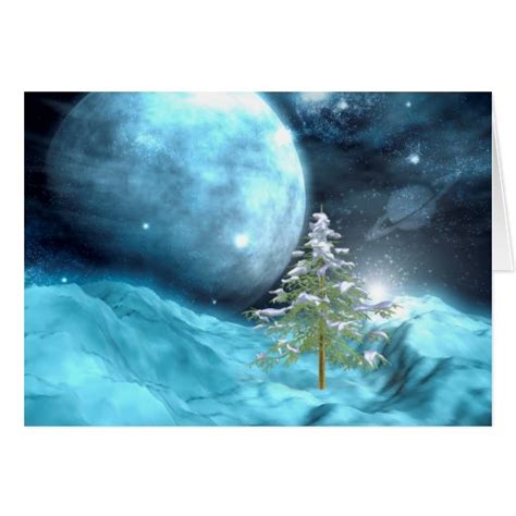 Outer Space Christmas Card | Zazzle