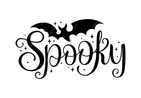 Premium Vector | Spooky Halloween lettering