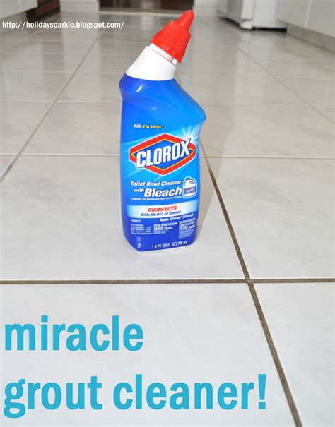 Holiday Sparkle: CLOROX GROUT CLEANER