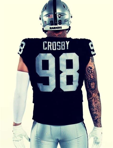 Download Maxx Crosby Black Raiders Football Jersey Wallpaper | Wallpapers.com