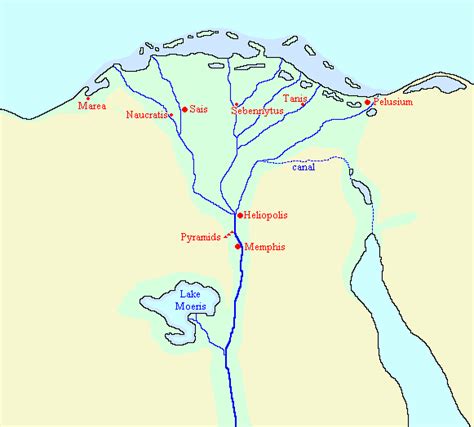 Map of Lower Egypt - Livius