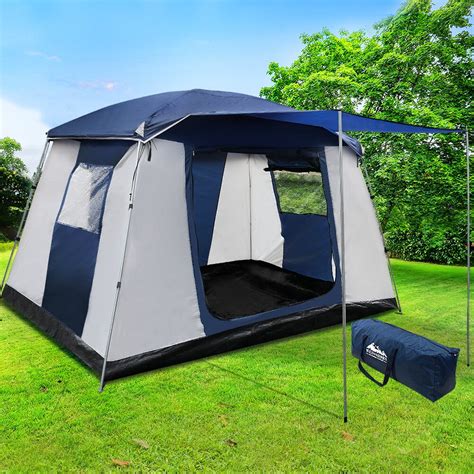 Weisshorn 6 Person Dome Camping Tent - Navy and Grey