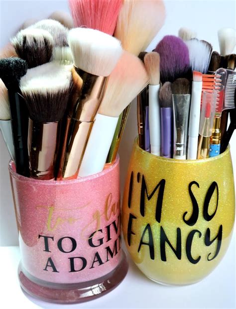 Etsy Makeup Brush Holders Review - Hand decorated | Diy makeup brush, Makeup brush holders ...