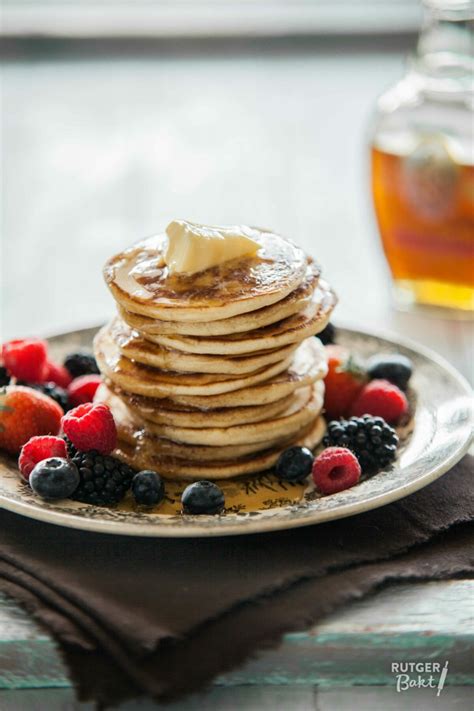 American pancakes bakken American Pancake Recipe, American Pancakes, Breakfast Muffins ...