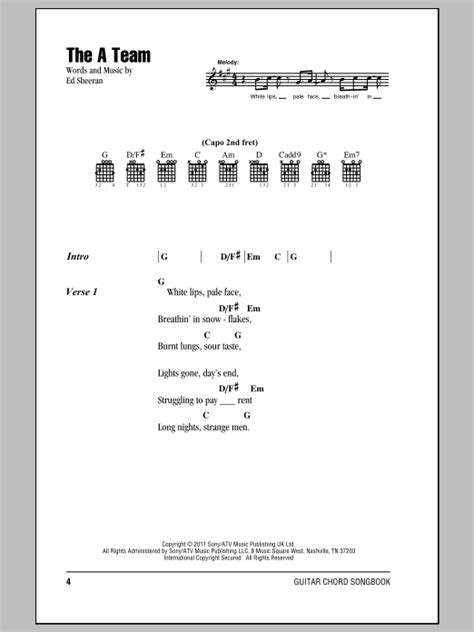 The A Team by Ed Sheeran - Guitar Chords/Lyrics - Guitar Instructor