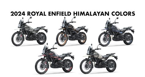 2024 Royal Enfield Himalayan Colors: Black, White, Blue, Brown - GaadiKey