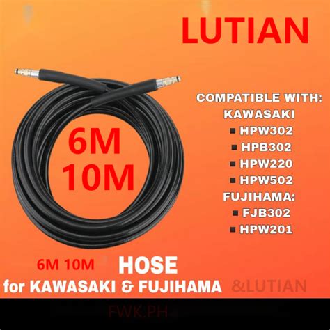 HOSE forLUTIAN Pressure washer Hose KAWASAKI 6 METERS hpw302 hpb302 ...