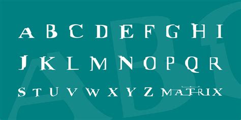 Download Matrix font | fontsme.com