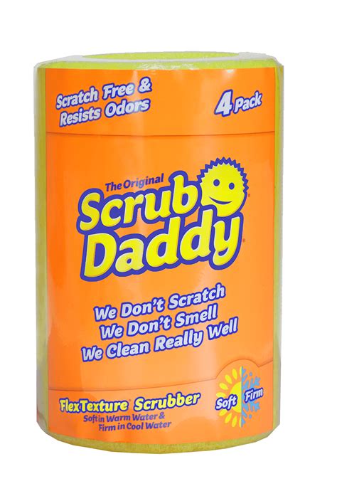 Scrub Daddy FlexTexture Scrubber 4ct Roll Sponge - Walmart.com