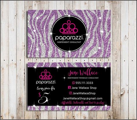 Vistaprint Paparazzi Business Card Templates - Postcard : Resume ...