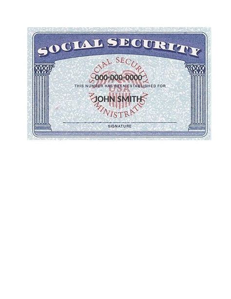 Blank Social Security Card Templates - Fake SSN [Generator]