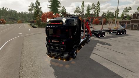 SCANIA TIMBER TRUCK + TRAILER V1.0 – FS22 mod