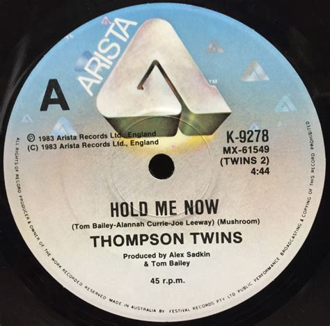 Thompson Twins - Hold Me Now (1983, Vinyl) | Discogs