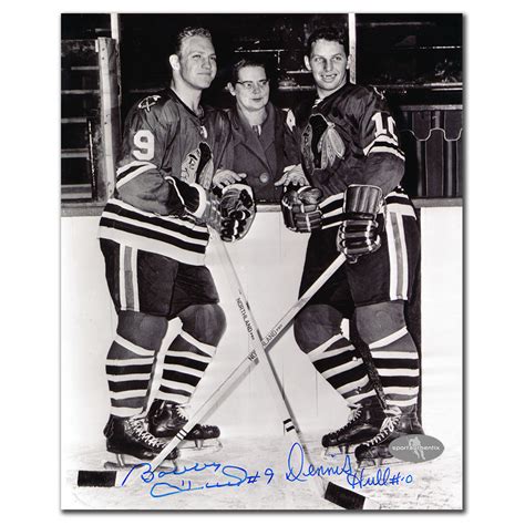 Bobby Hull & Dennis Hull Chicago Blackhawks Dual Autographed 8x10 Photo - NHL Auctions