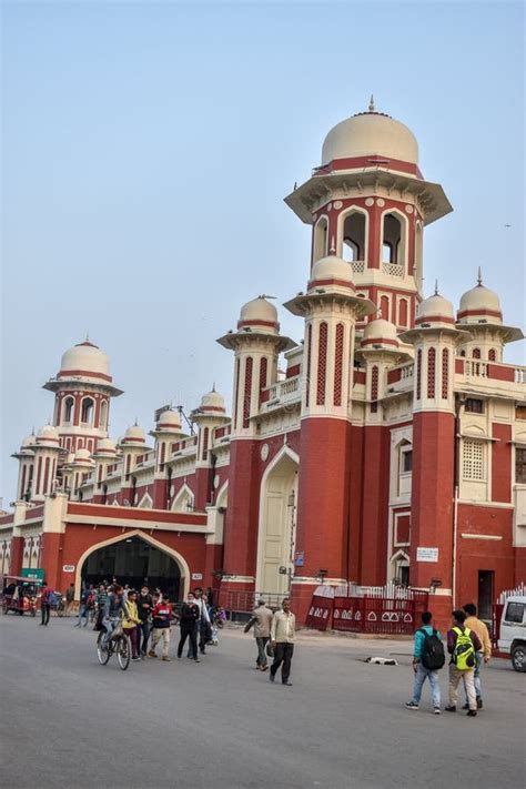 Historical Charbagh Railway Station in Lucknow India Editorial Stock ...