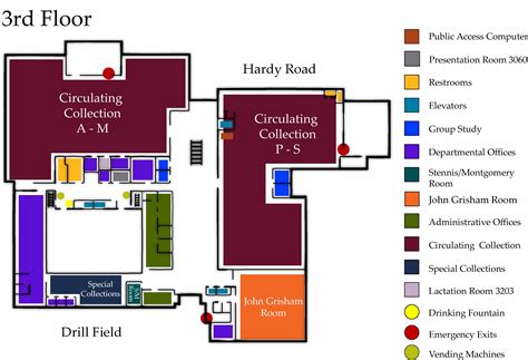 Mitchell Memorial Library, 3rd Floor - Mississippi State University Libraries