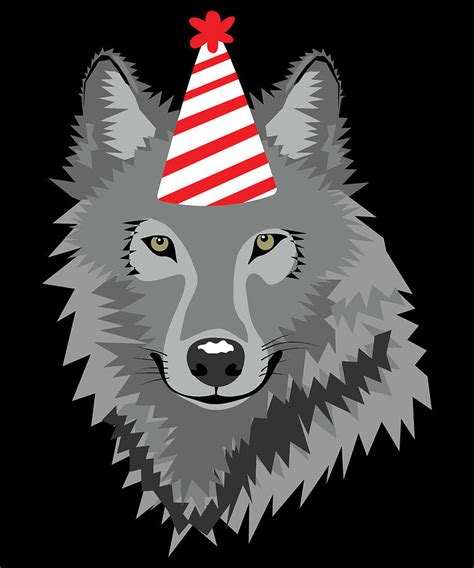 Wolf Birthday Party Digital Art by Michael S