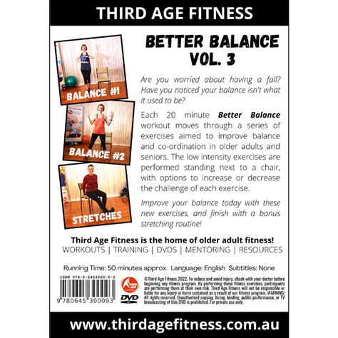 Better Balance Vol. 3 - Balance exercise DVD for older adults and seniors