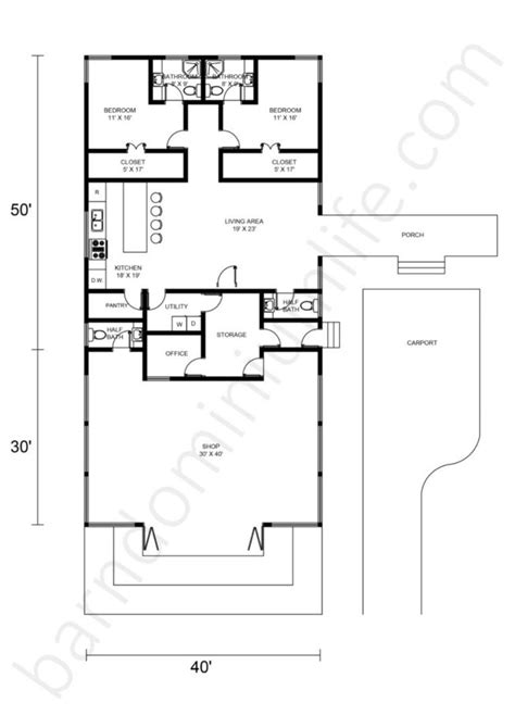 40x80 Barndominium Floor Plans with Shop – What to Consider