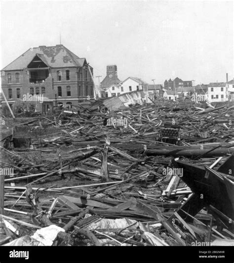 Galveston 1900 hurricane Black and White Stock Photos & Images - Alamy