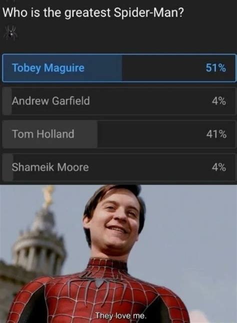 Tobey is the best Spider-Man - Meme by san_antonio :) Memedroid