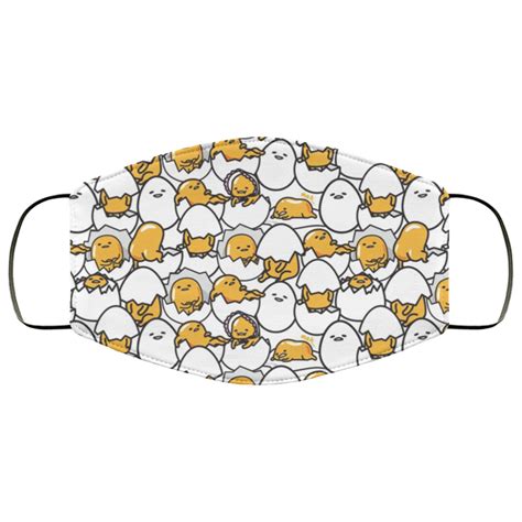 Gudetama Egg Shell Pattern Face Mask | Teemoonley.com