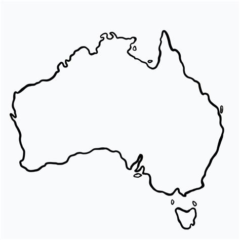 Doodle freehand drawing of Australia map. 3668495 Vector Art at Vecteezy