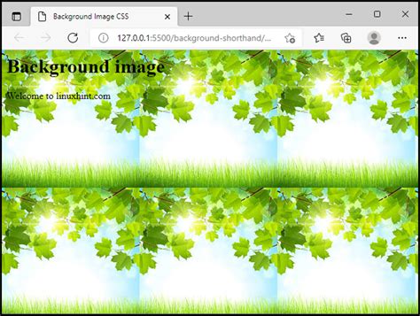 Background Repeat in CSS