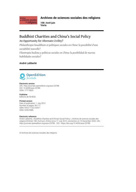 (PDF) Buddhist Charities and China's Social Policy - DOKUMEN.TIPS