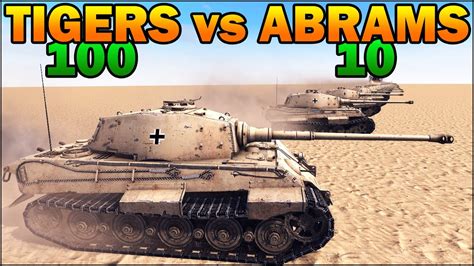 100 KING TIGERS vs 10 ABRAMS - WW2 TANK vs MODERN TANK - Call to Arms - Scenario #2 - YouTube