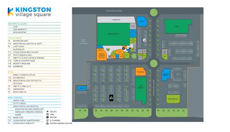 Centre Map - Kingston Village Shopping Centre