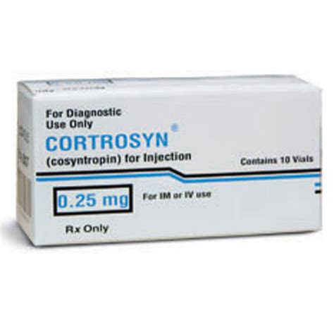 Cortrosyn™ (Cosnytropin), 0.25mg/Vial, MDV, 2mL, 10 Vials/Tray Non ...