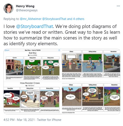 the storyboard that is being displayed on twitter