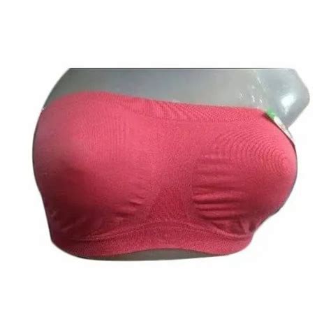 Plain Pink Ladies Strapless Cotton Padded Bra, Size: 38B-38A at Rs 52/piece in Howrah